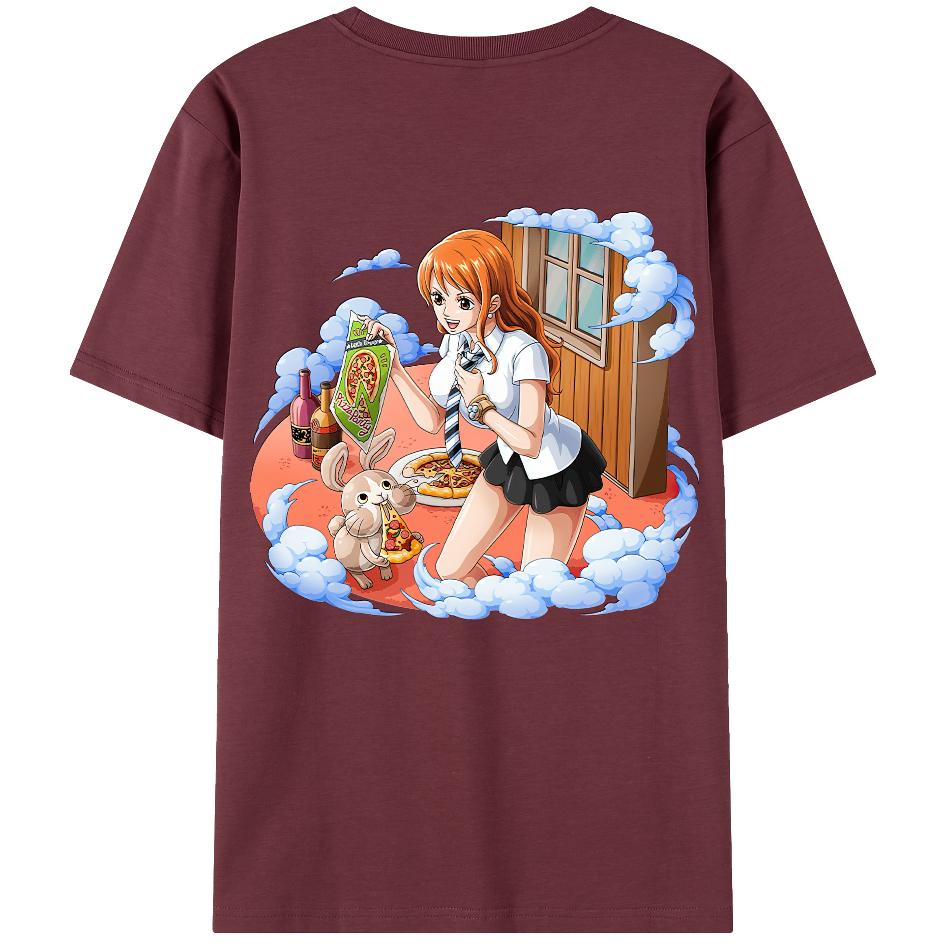 ワンピース ナミ ONE PIECE Nami 綿100％半袖Tシャツ（背面プリント）